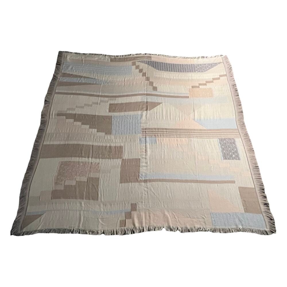 Multicolor Abstract Print Blanket Scarf